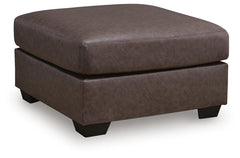 WillowBend Oversized Accent Ottoman Umber