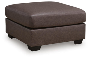 WillowBend Oversized Accent Ottoman Umber