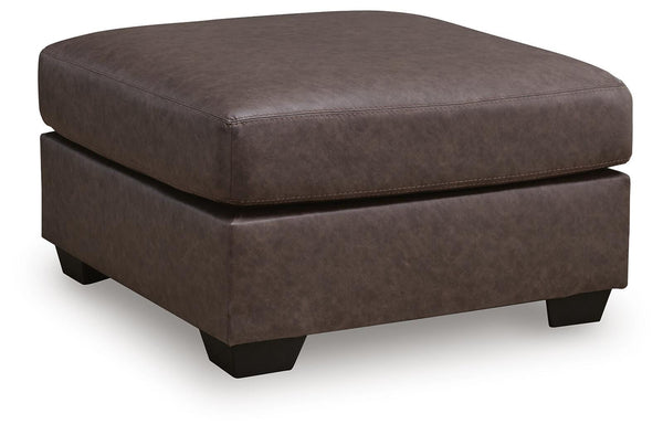 WillowBend Oversized Accent Ottoman Umber
