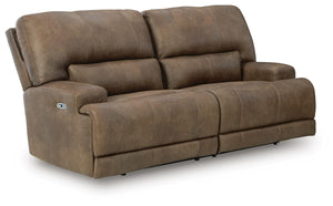 Beckley Place Fabric Power Reclining Sofa Earth