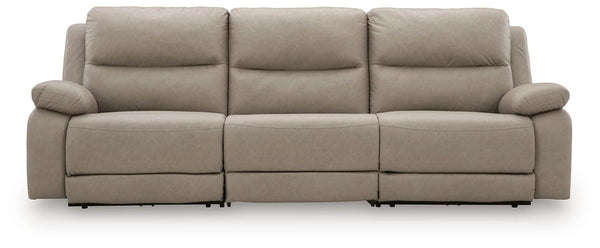 Narwhal Place P2 3-Piece Power Reclining Zero Gravity Sectional Pebble