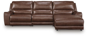 DeepWakes P2 3-Piece Reclining Leather Zero Gravity Sofa Chaise Canyon