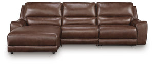 DeepWakes P2 3-Piece Reclining Leather Zero Gravity Sofa Chaise Canyon