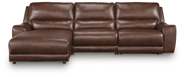 DeepWakes P2 3-Piece Reclining Leather Zero Gravity Sofa Chaise Canyon