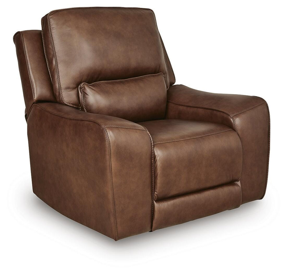 DeepWakes Zero Gravity P2 Dual-Power Adjustable Headrest Leather Recliner Canyon