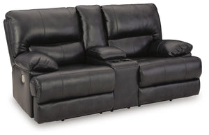 Mountainous Zero Gravity P2 Power Leather Reclining Adjustable Headrest Loveseat Eclipse