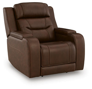 Knightington Zero Gravity P3 Triple Power Leather Recliner with Audio Seating Brown