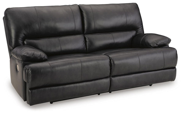 Mountainous P2 Power Reclining Leather Zero Gravity Sofa Eclipse