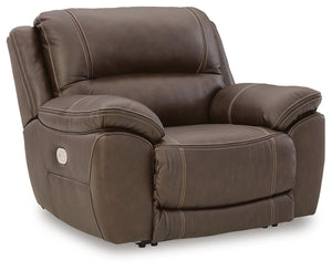 Dunleith Wall Power Leather Zero Gravity Recliner with Adjustable Headrest & USB Chocolate