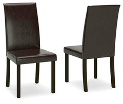 Kimonte Modern Quarters Upholstered Dining Side Chair Dark Brown