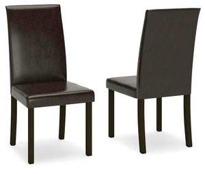 Kimonte Modern Quarters Upholstered Dining Side Chair Dark Brown