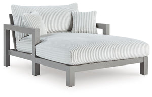 Hurley Park Outdoor Chaise Lounge with Cushion Gray