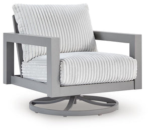 Hurley Park Outdoor Swivel Chair with Cushion Gray