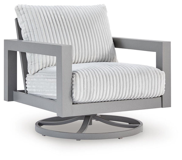 Hurley Park Outdoor Swivel Chair with Cushion Gray
