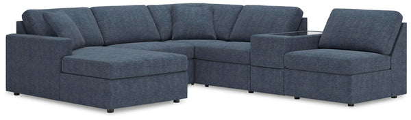 Modmax 6-Piece Stationary Sectional with Chaise Ink