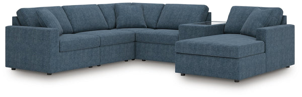Modmax 6-Piece Stationary Sectional with Chaise Ink