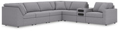 Modmax 7-Piece Sectional with Audio Console Granite