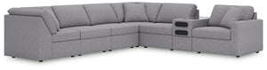 Modmax 7-Piece Sectional with Audio Console Granite