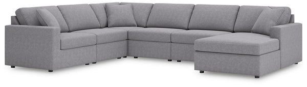 Modmax 6-Piece Sectional with Chaise Granite