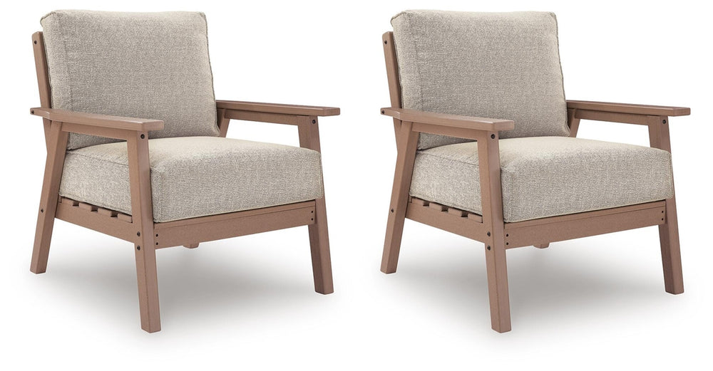 Grover Beach Outdoor Lounge Chair with Cushion Driftwood