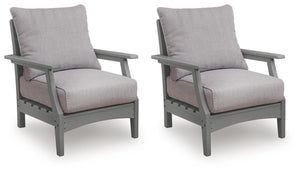 Cove Beach Outdoor Lounge Chair with Cushion Gray