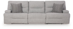 Acklen Place 3-Piece Power Reclining Zero Gravity Sectional Zero Gravity Sofa Pewter