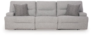 Acklen Place 3-Piece Power Reclining Zero Gravity Sectional Zero Gravity Sofa Pewter