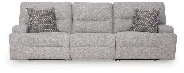 Acklen Place 3-Piece Power Reclining Zero Gravity Sectional Zero Gravity Sofa Pewter