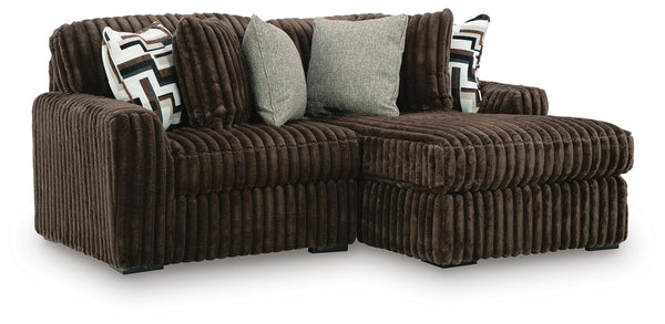 Midnight-Madness 2-Piece Sectional with Chaise Chocolate