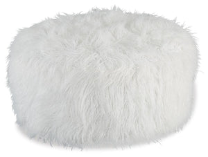 Galice Oversized Accent Ottoman White