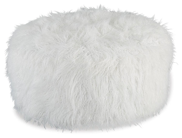 Galice Oversized Accent Ottoman White