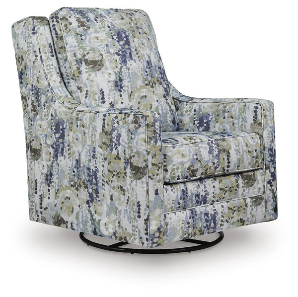 Dustinford Swivel Glider Accent Chair Multi