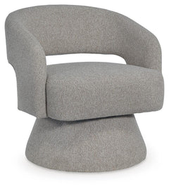 Nashkins Swivel Accent Chair Pebble