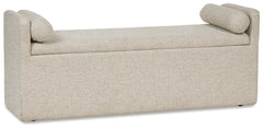 Galliden 62-Inch Upholstered Dining Bench Beige