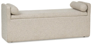 Galliden 62-Inch Upholstered Dining Bench Beige