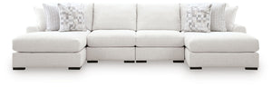 Misty-Lakes 4-Piece Double Chaise Sectional Chalk