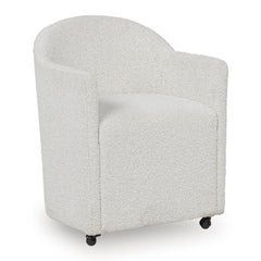 Radkin Upholstered Dining Arm Chair Off White