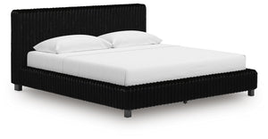 Zuraleus King Upholstered Bed Black