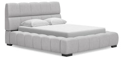 Grendusk Queen Upholstered Bed Light Gray