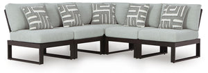 Beachloft 5-Piece Outdoor Sectional Black/Gray