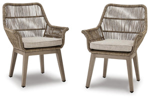 Beach Front Arm Chair with Cushion Beige