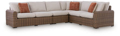 Dolan Creek 4-Piece Outdoor Sectional Beige/Brown