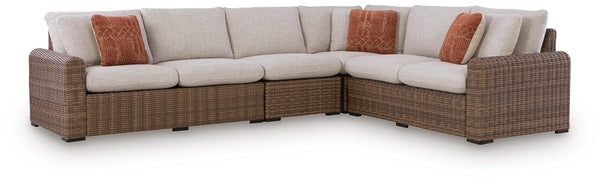 Dolan Creek 4-Piece Outdoor Sectional Beige/Brown