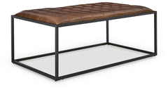 Junsor Coffee Table Ottoman Brown/Black