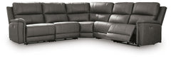Bleckley P2 5-Piece Power Reclining Leather Zero Gravity Sectional Anchor