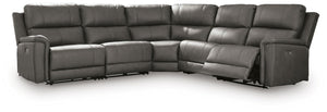 Bleckley P2 5-Piece Power Reclining Leather Zero Gravity Sectional Anchor