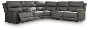 Bleckley P2 6-Piece Power Reclining Leather Zero Gravity Sectional Anchor