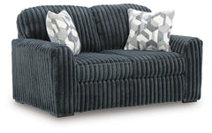 Midnight-Madness Stationary Loveseat Gunmetal