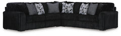 Midnight-Madness 3-Piece Sectional Onyx