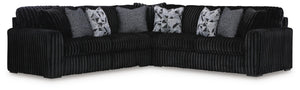 Midnight-Madness 3-Piece Sectional Onyx